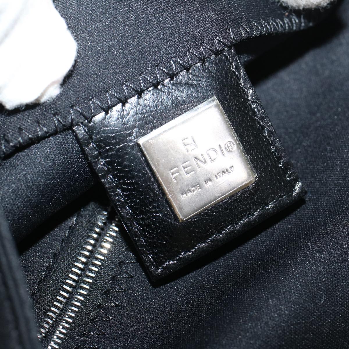 FENDI Shoulder Bag Nylon Black 56493