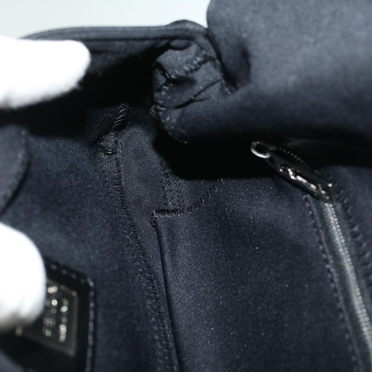FENDI Shoulder Bag Nylon Black 56493