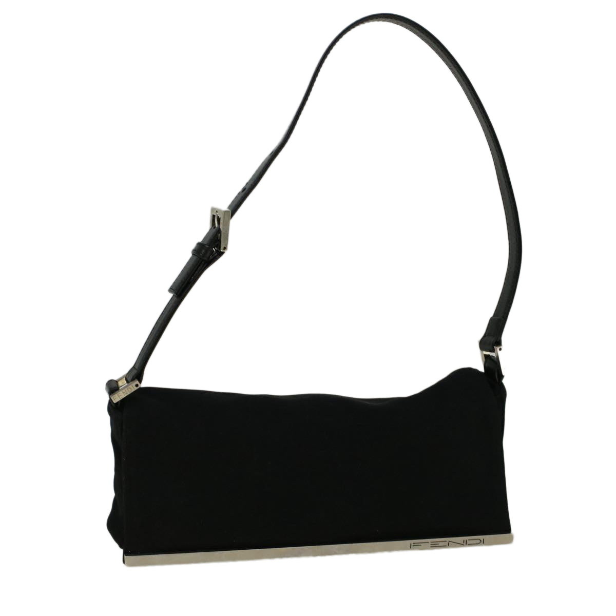 FENDI Shoulder Bag Nylon Black 56493