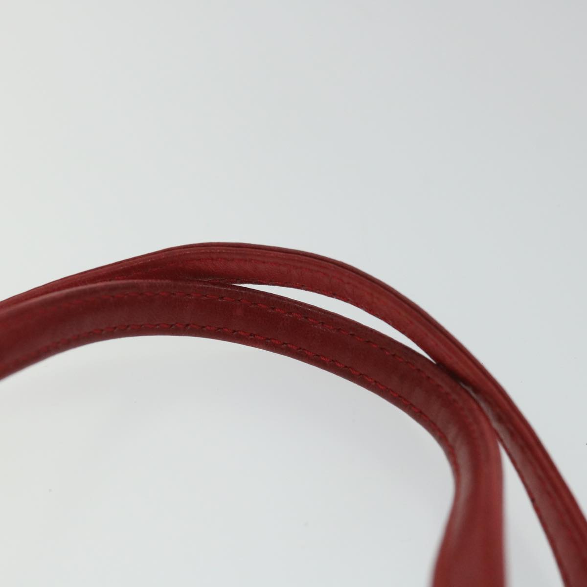 FENDI Mamma Baguette Hand Bag Leather Red 56545