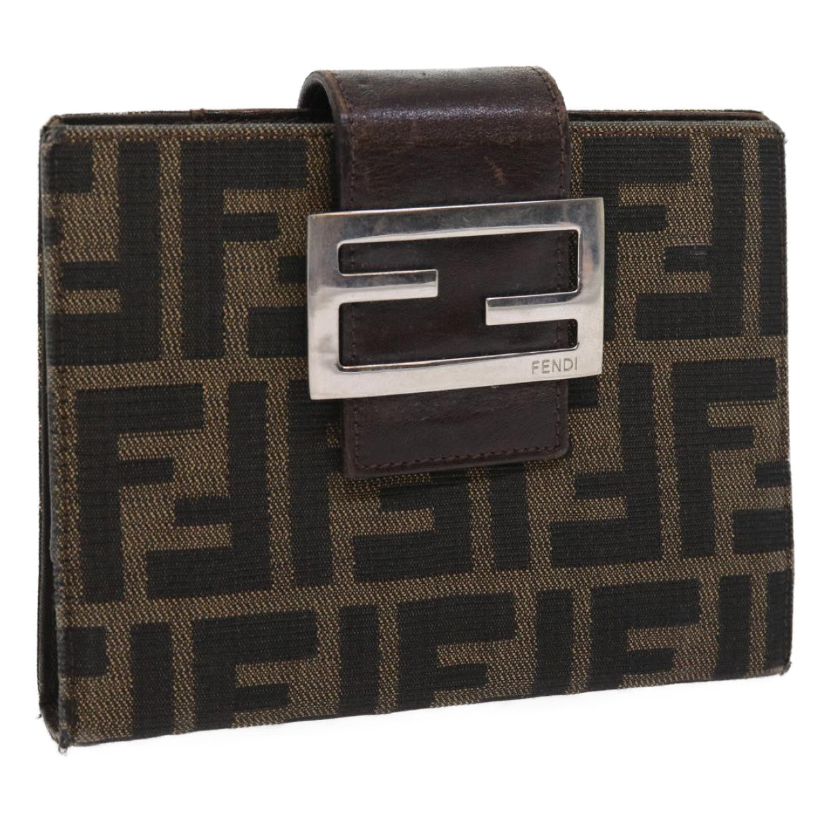 FENDI Zucca Canvas Day Planner Cover Black Brown 2289 31099 009 56779