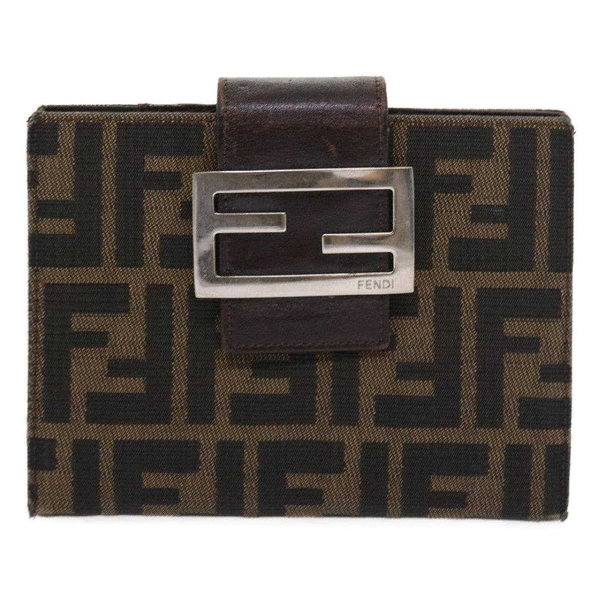 FENDI Zucca Canvas Day Planner Cover Black Brown 2289 31099 009 56779