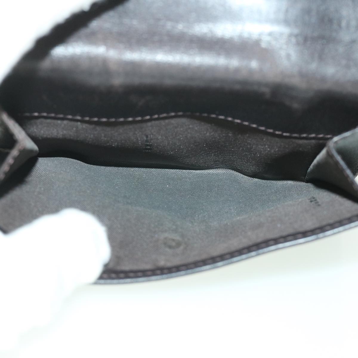FENDI Zucca Canvas Wallet Black Brown 56791