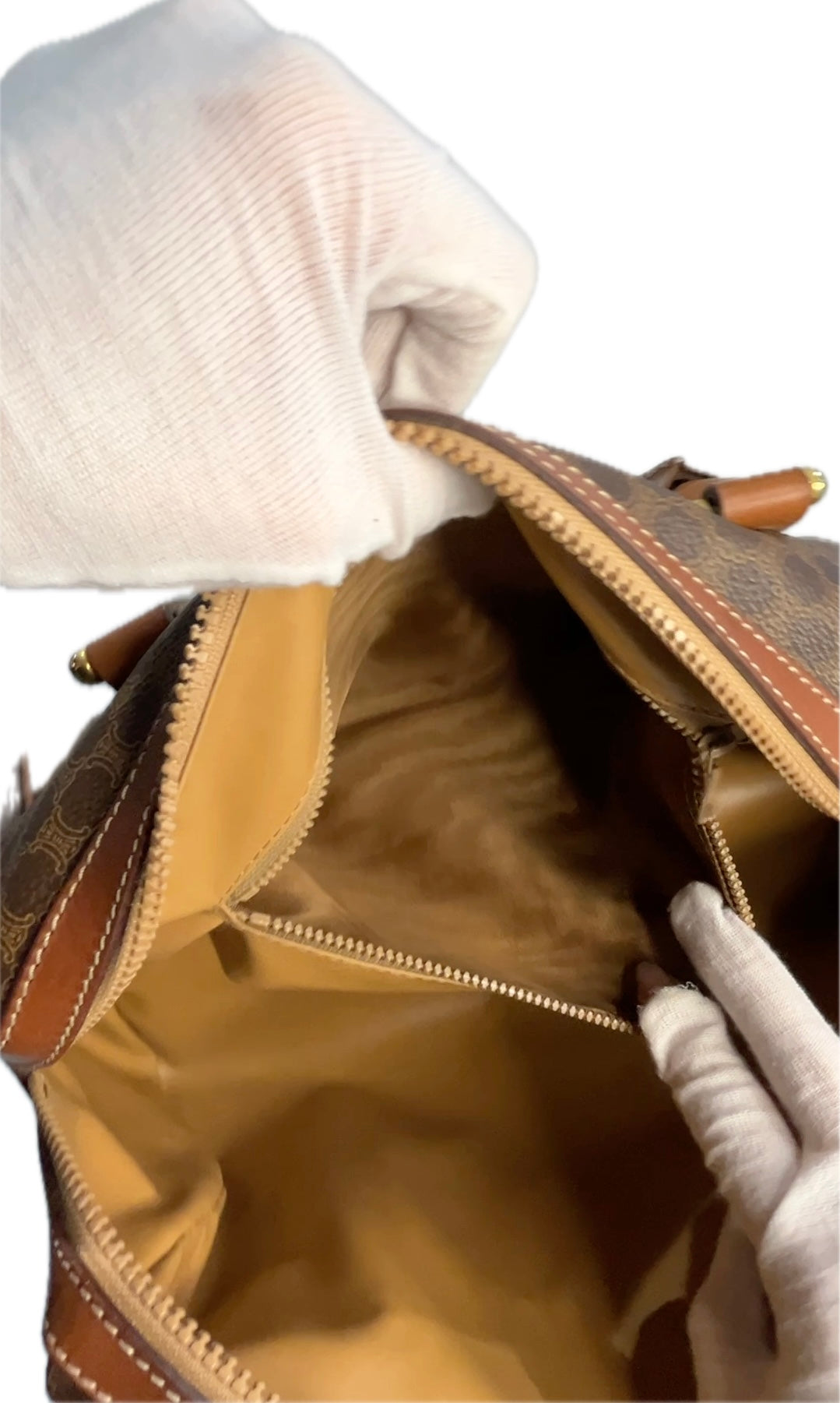 CÃƒÆ’Ã‚Â©line Macadam Brown Canvas Travel Bag ce5522cc