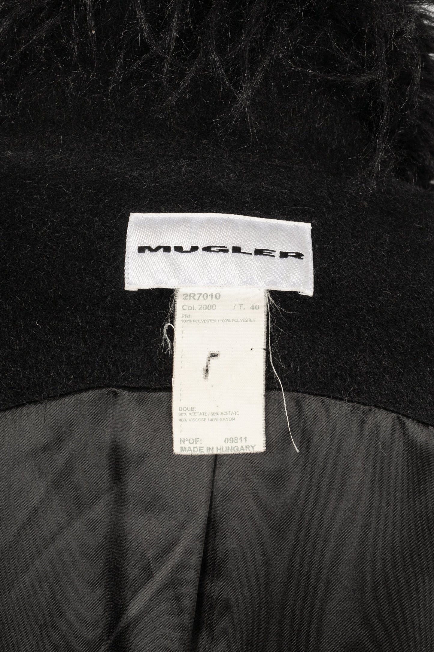 Manteau Mugler annÃƒÆ’Ã‚Â©es 2000