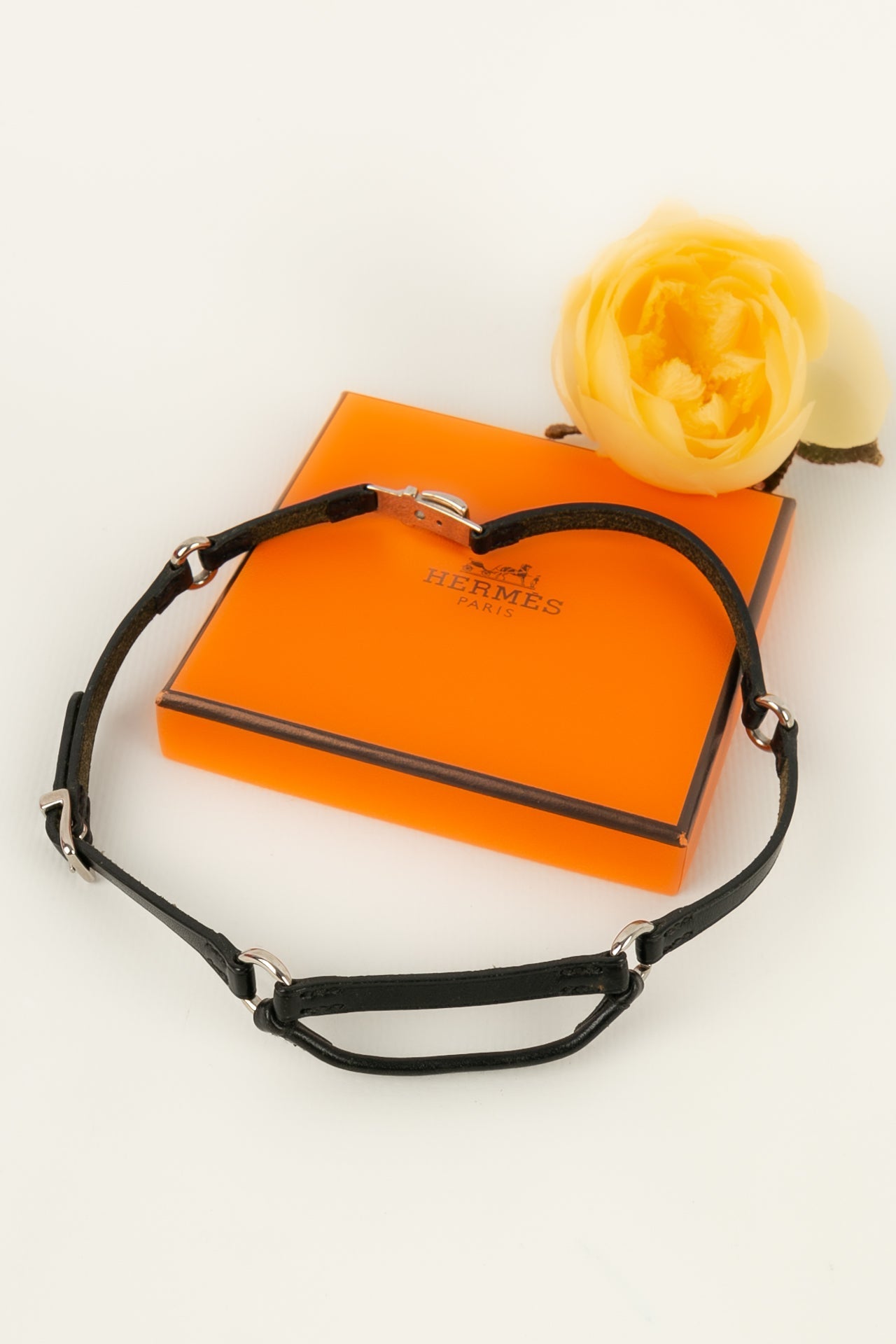 Collier chocker en cuir HermÃƒÆ’Ã‚Â¨s