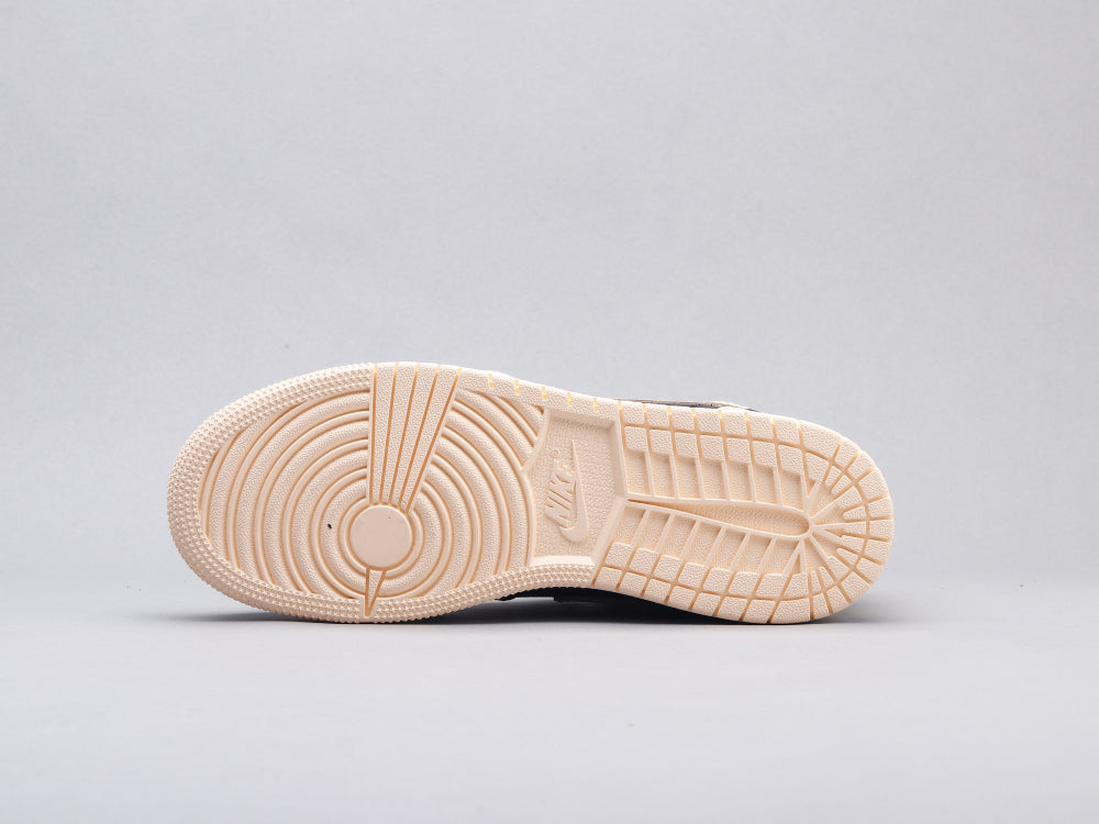 GLM - AJ1 black pink toe women's shoes