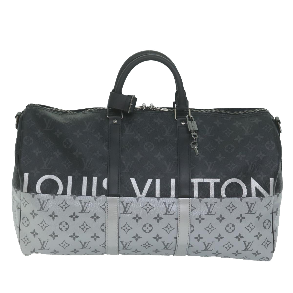 LOUIS VUITTON Eclipse Split Keepall Bandouliere 50 Boston Bag M43817 57012A