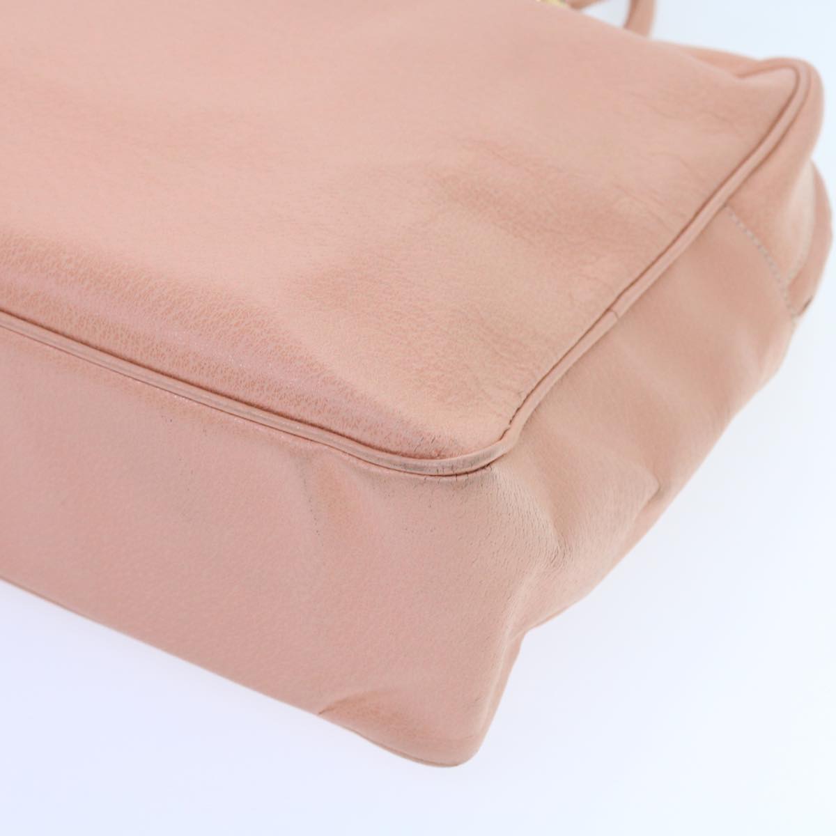 FENDI Mamma Baguette Hand Bag Leather Pink 57058