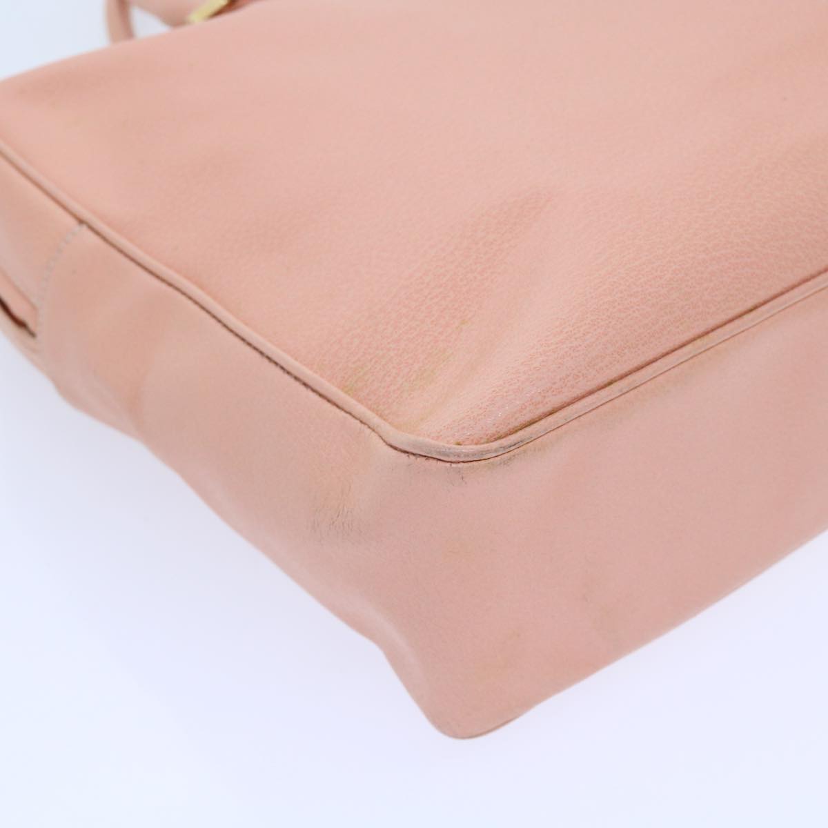 FENDI Mamma Baguette Hand Bag Leather Pink 57058
