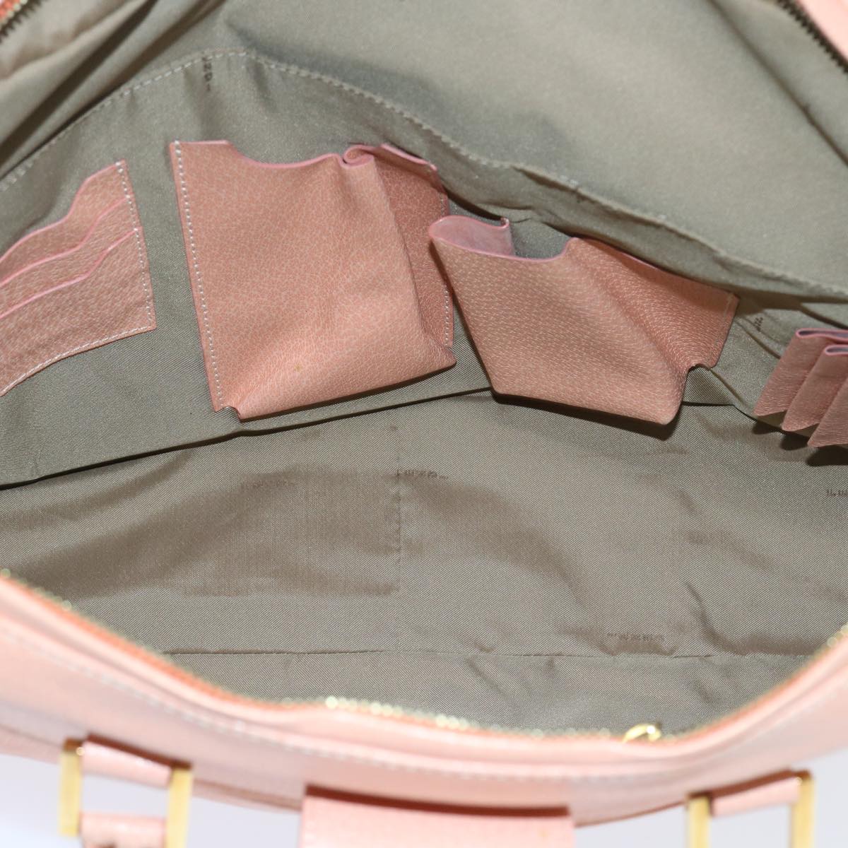 FENDI Mamma Baguette Hand Bag Leather Pink 57058