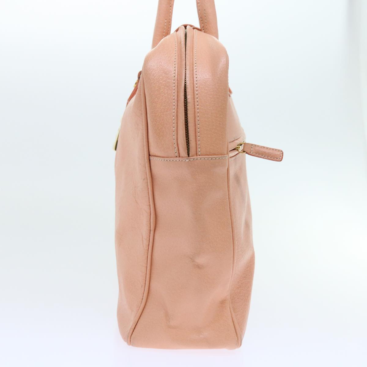 FENDI Mamma Baguette Hand Bag Leather Pink 57058