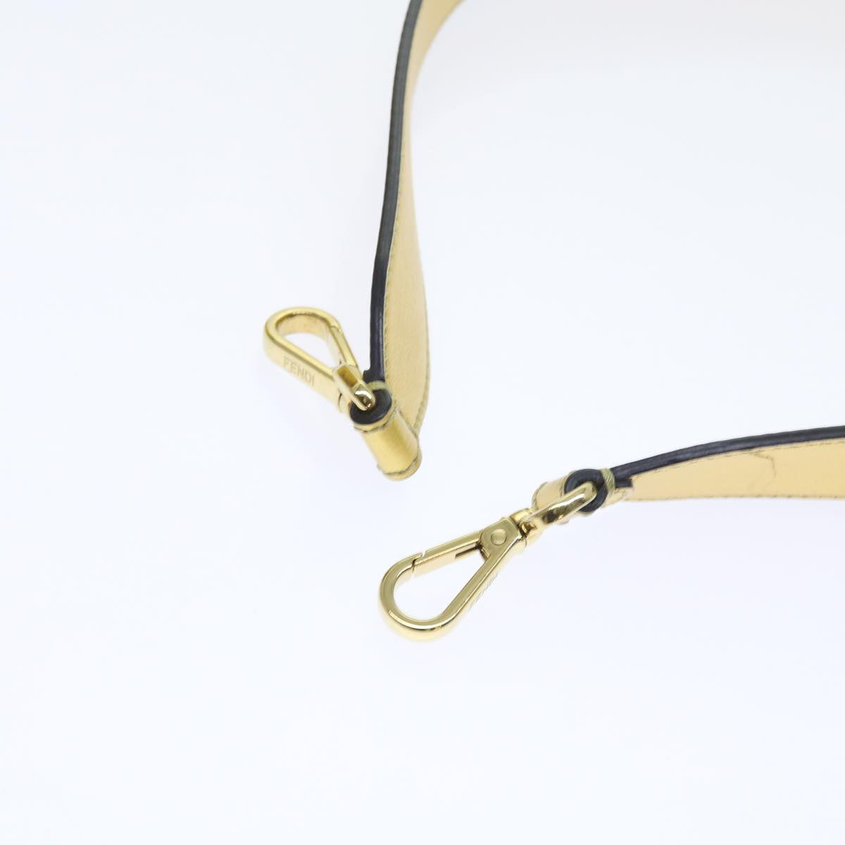 FENDI Shoulder Bag Leather Gold 57059