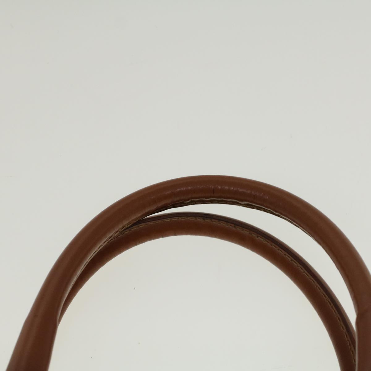 FENDI Pecan Canvas Boston Bag Brown Black 57230