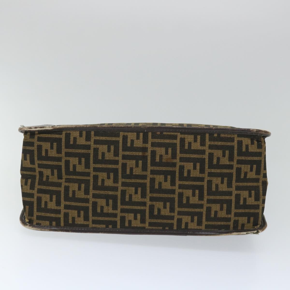 FENDI Zucca Canvas Mamma Baguette Hand Bag Vintage Brown 57254