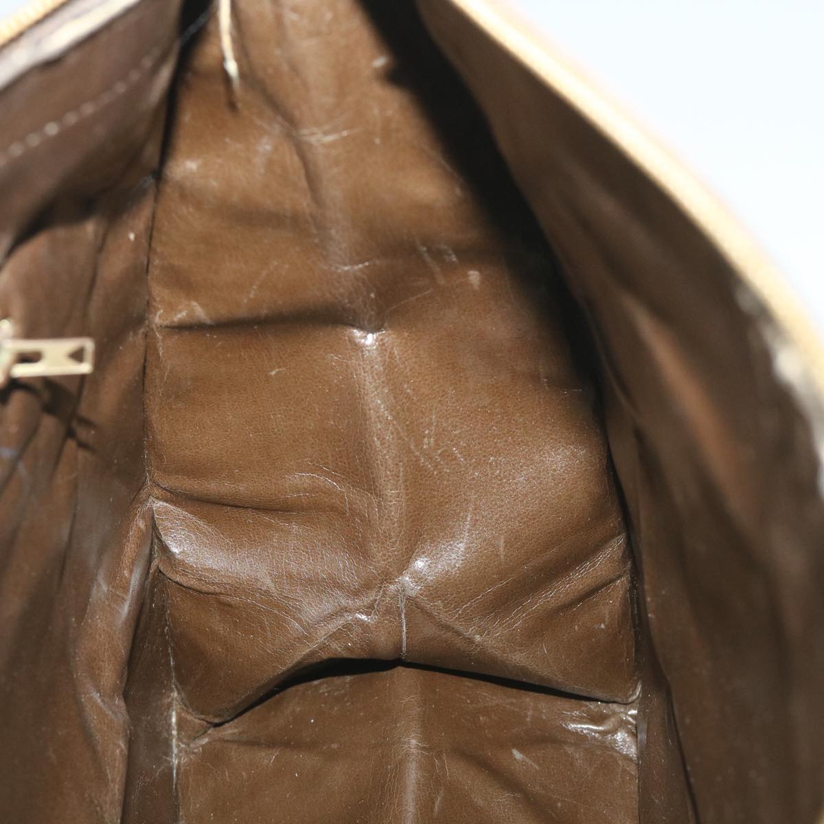 FENDI Zucca Canvas Mamma Baguette Hand Bag Vintage Brown 57254