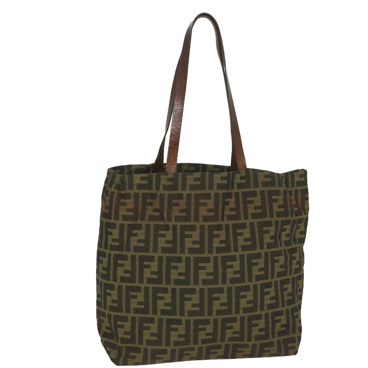 FENDI Zucca Canvas Tote Bag Brown 57262
