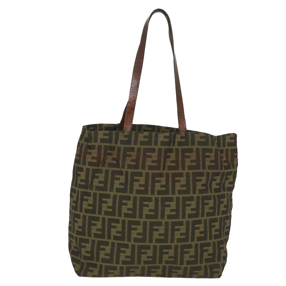 FENDI Zucca Canvas Tote Bag Brown 57262