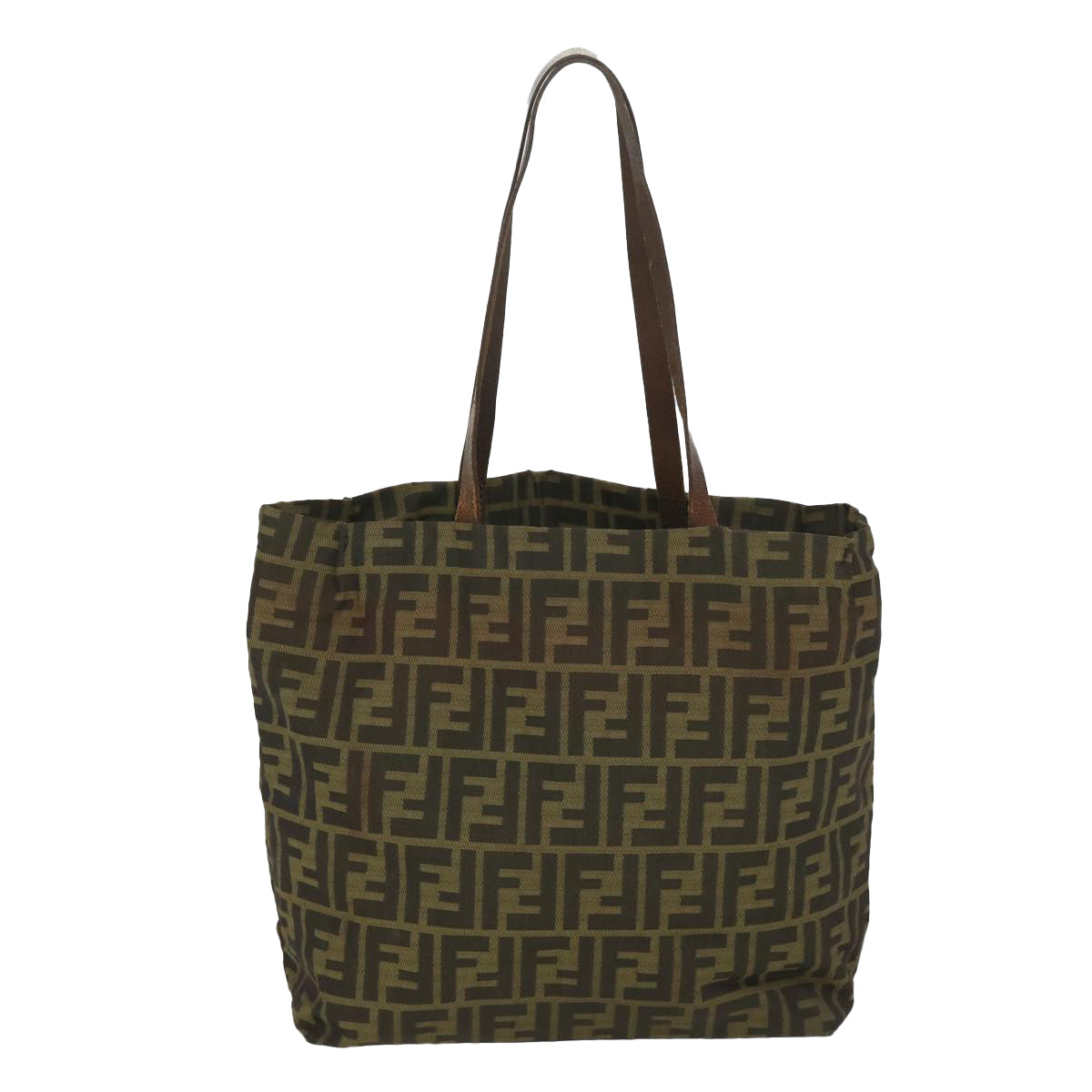 FENDI Zucca Canvas Tote Bag Brown 57262