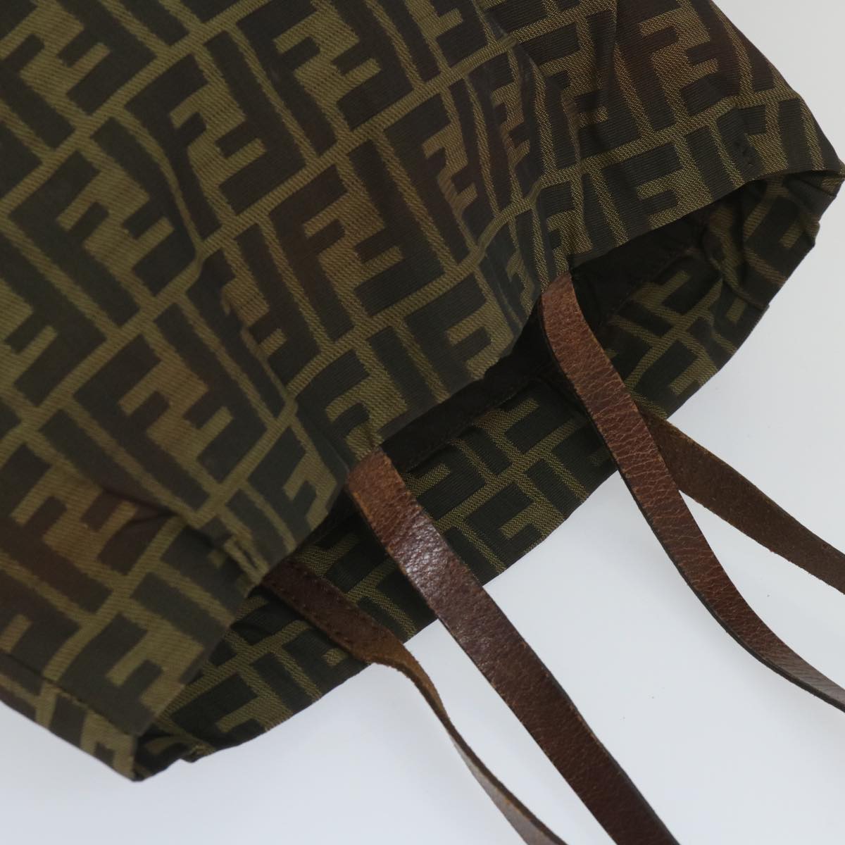 FENDI Zucca Canvas Tote Bag Brown 57262