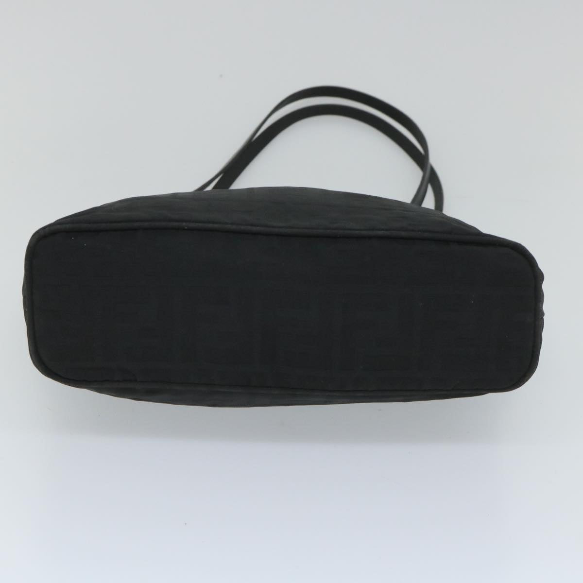 FENDI Zucca Canvas Shoulder Bag Black 57278