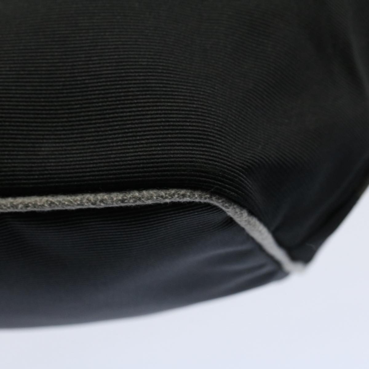 FENDI Hand Bag Nylon Black Brown 57319