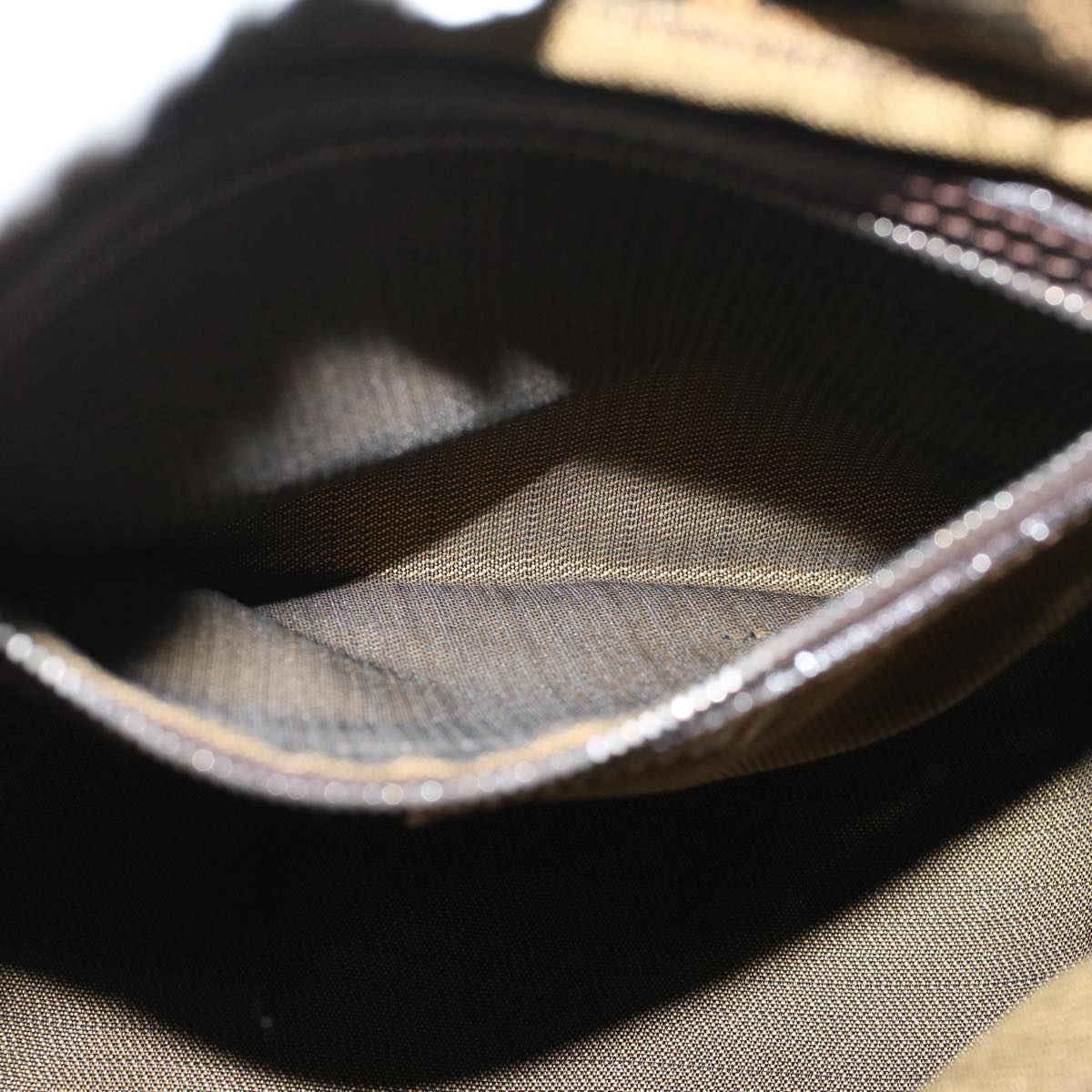 FENDI Zucca Canvas Mamma Baguette Shoulder Bag Brown 57337