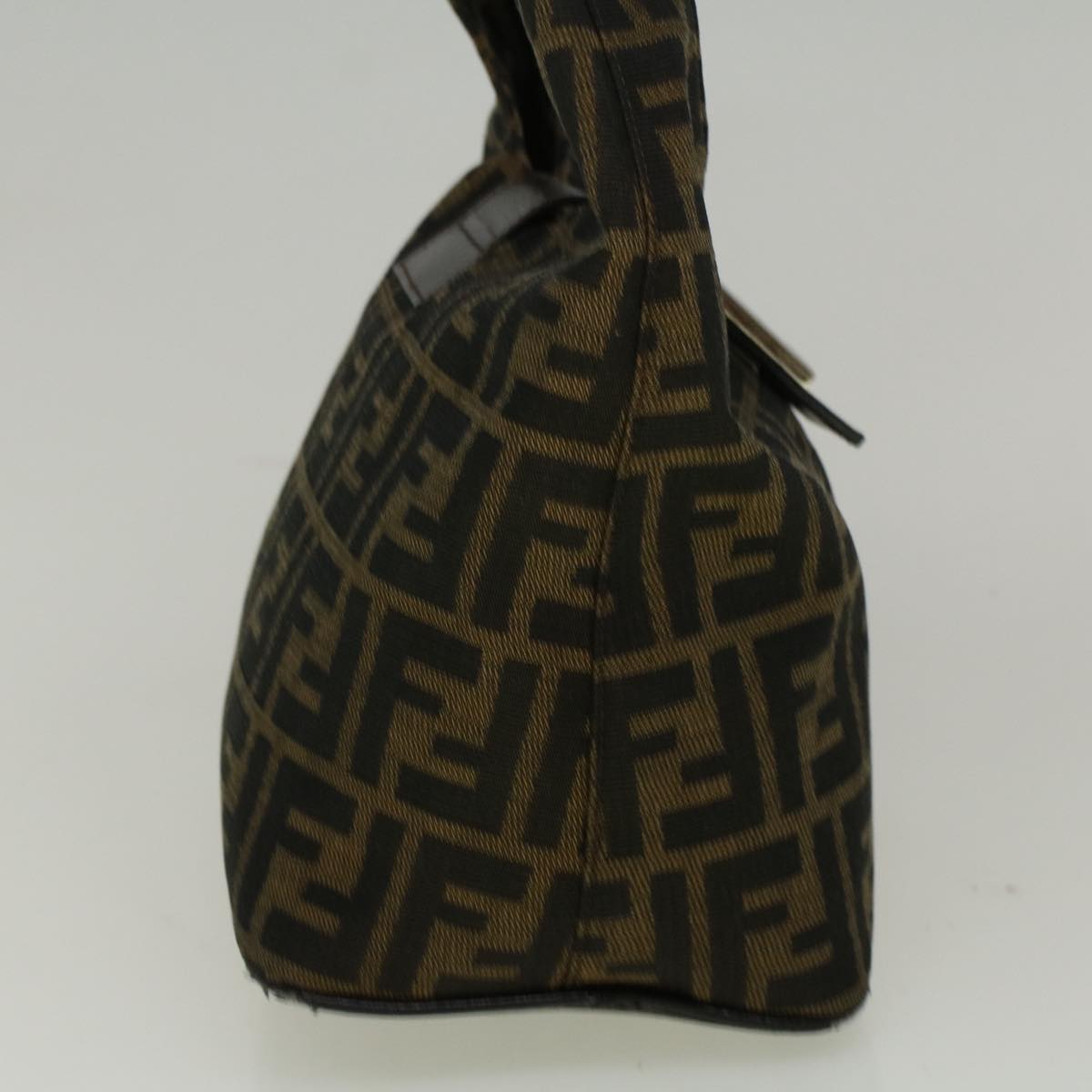 FENDI Zucca Canvas Mamma Baguette Shoulder Bag Brown 57337
