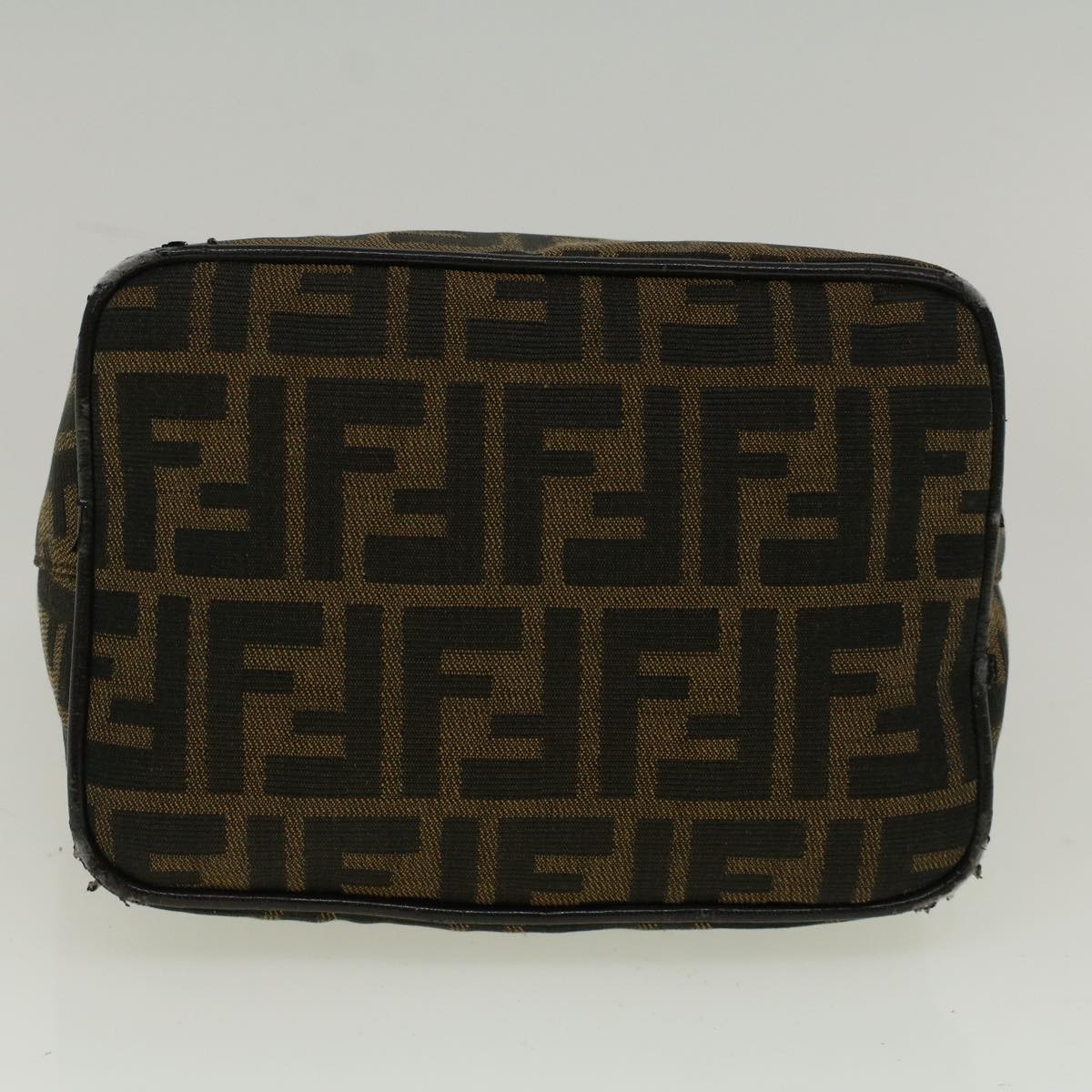 FENDI Zucca Canvas Mamma Baguette Shoulder Bag Brown 57337