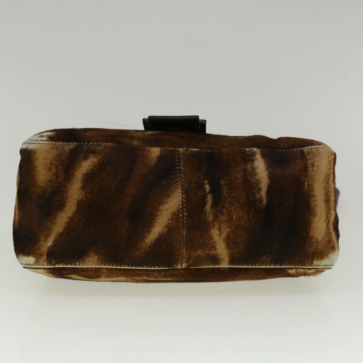 FENDI Mamma Baguette Shoulder Bag Harako leather Brown 57340