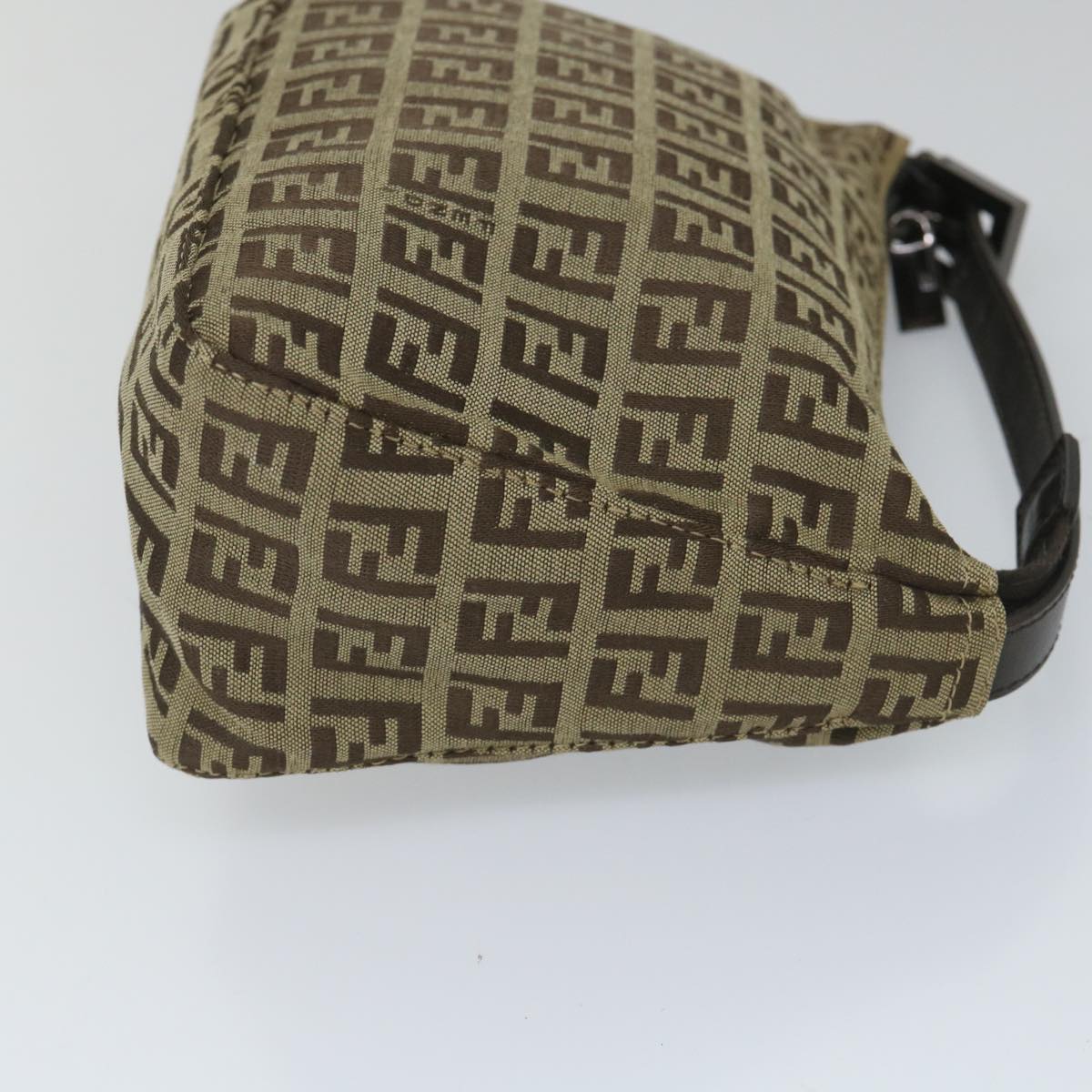 FENDI Zucchino Canvas Hand Bag Beige 57356