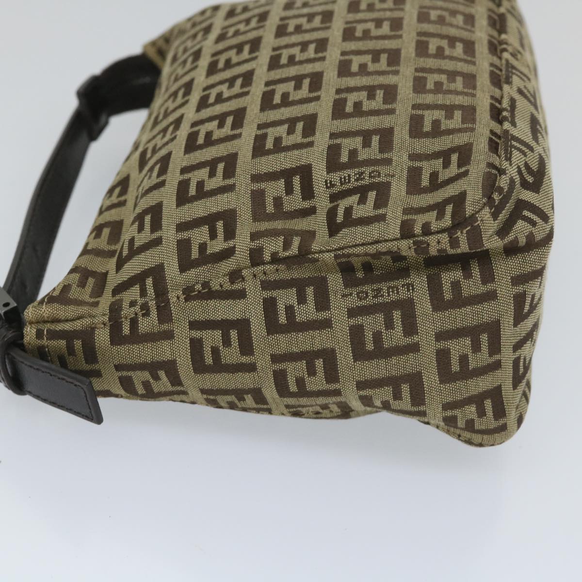 FENDI Zucchino Canvas Hand Bag Beige 57356