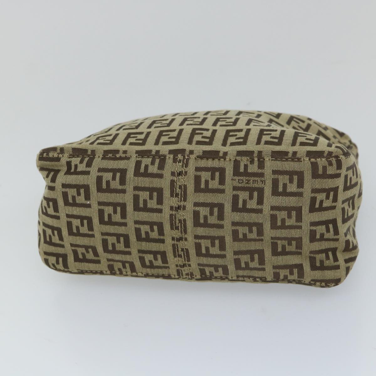 FENDI Zucchino Canvas Hand Bag Beige 57356