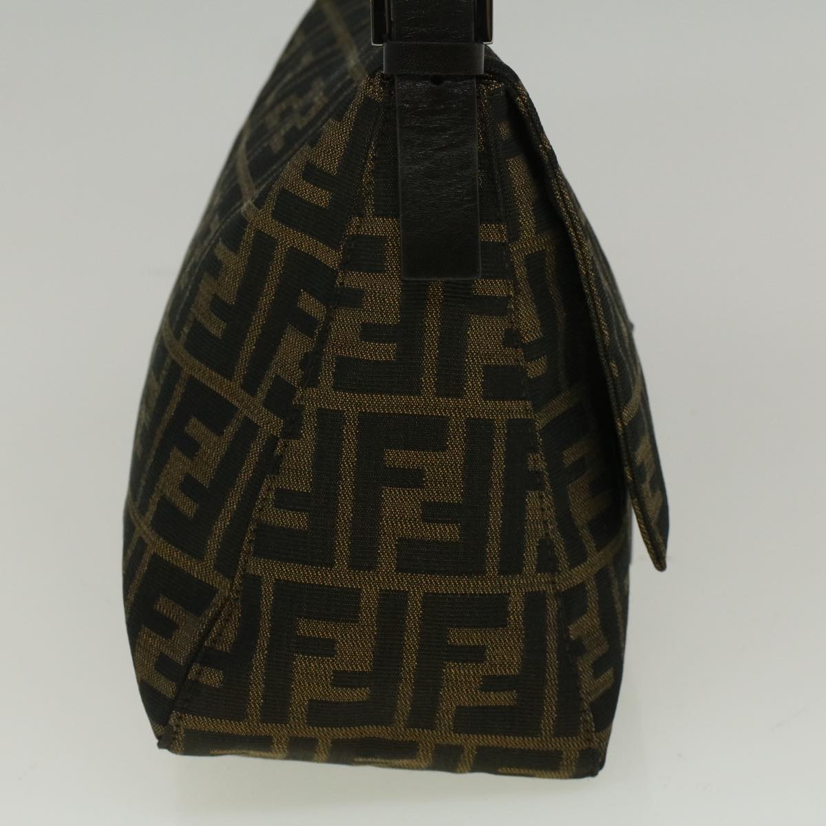FENDI Zucca Canvas Mamma Baguette Shoulder Bag Brown 57364