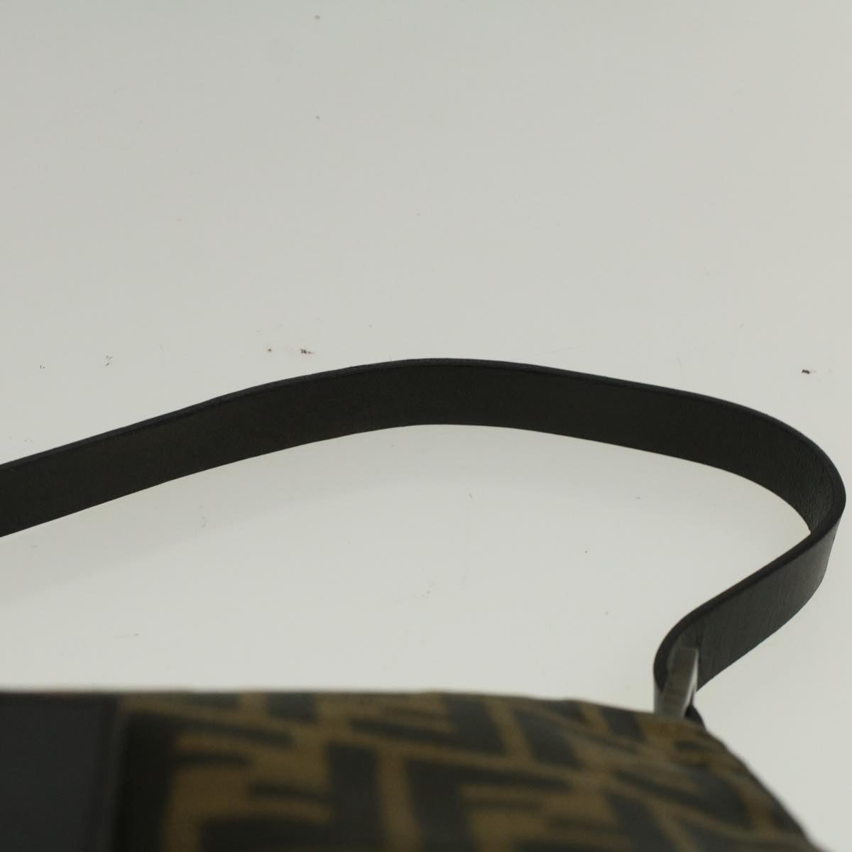 FENDI Zucca Canvas Mamma Baguette Shoulder Bag Brown 57364