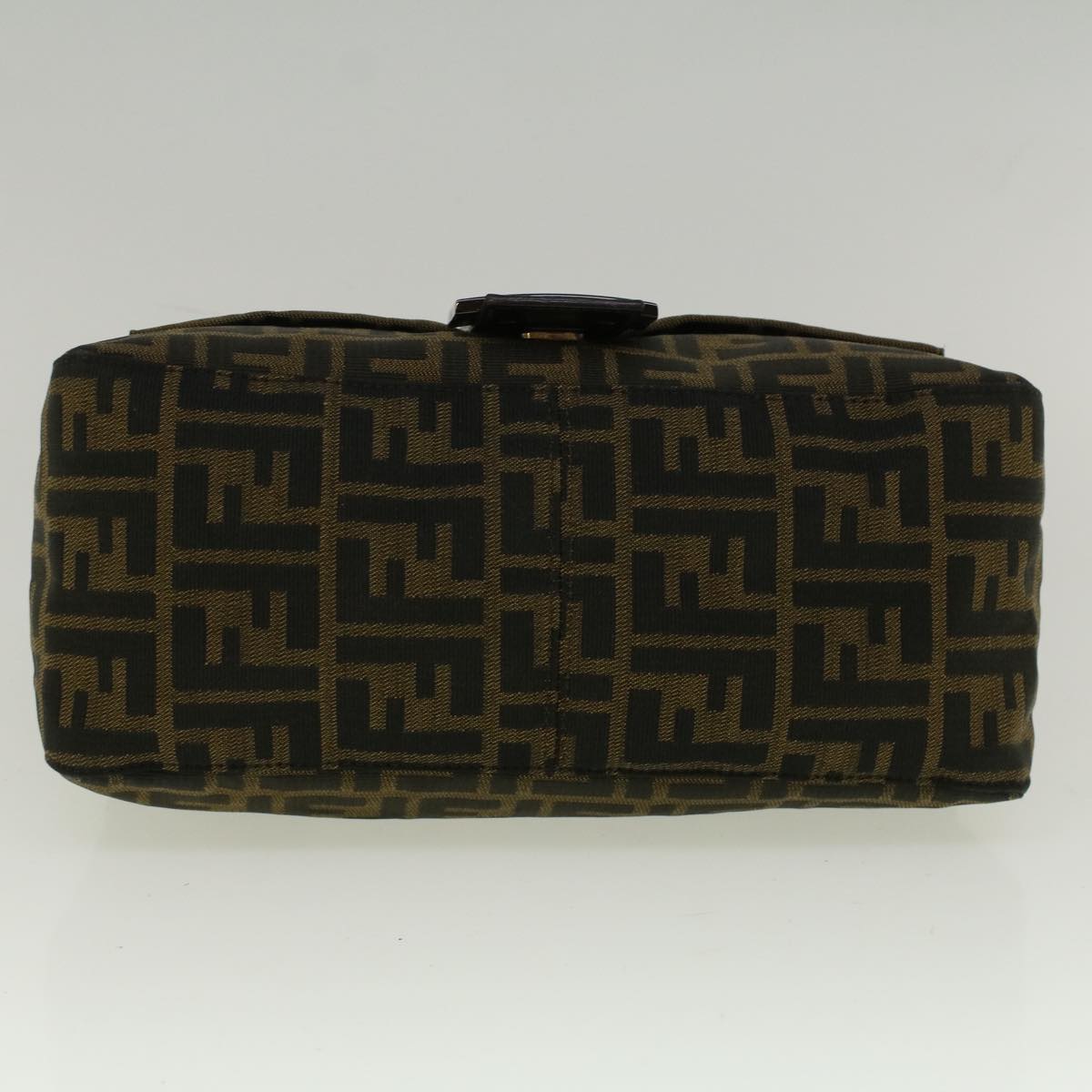 FENDI Zucca Canvas Mamma Baguette Shoulder Bag Brown 57364