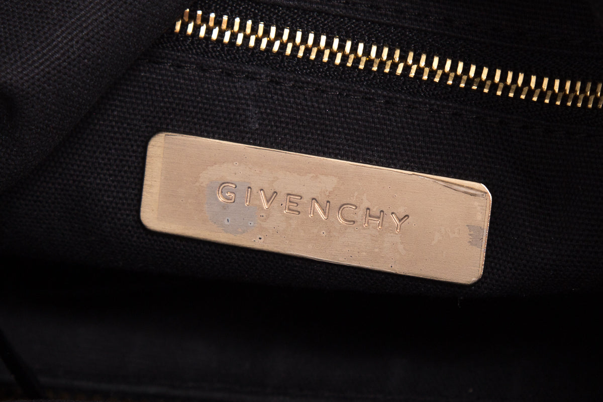Givenchy Black Leather Buckle Handbag