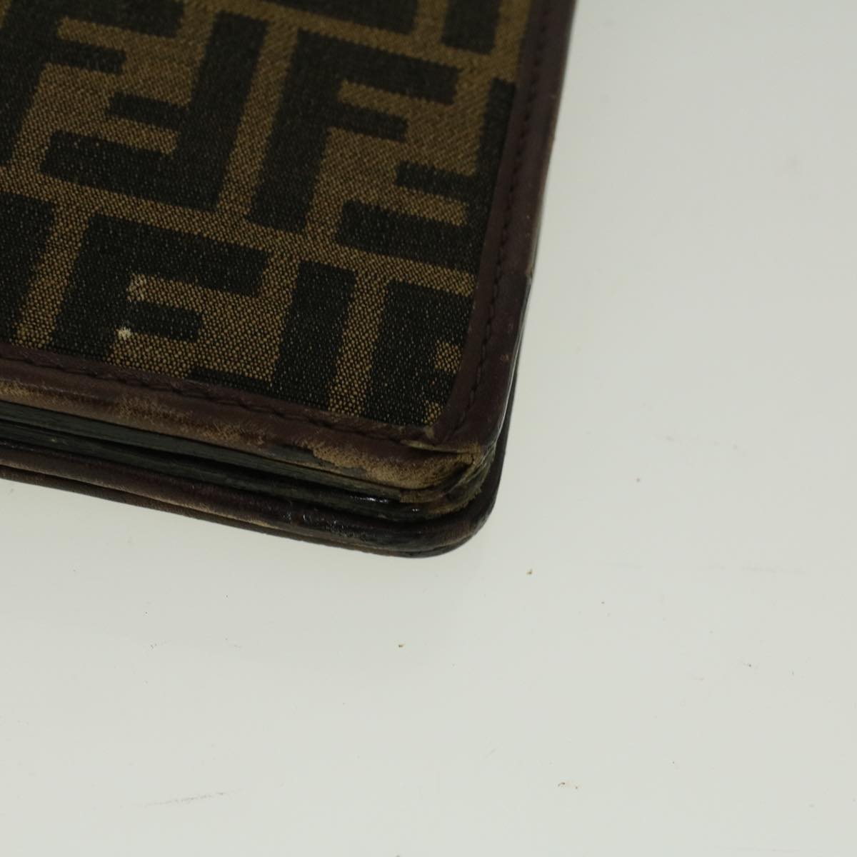 FENDI Zucca Canvas Shoulder Bag Brown 57555