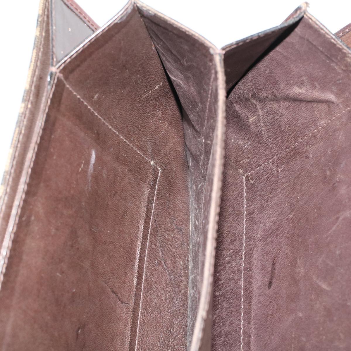 FENDI Zucca Canvas Shoulder Bag Brown 57555