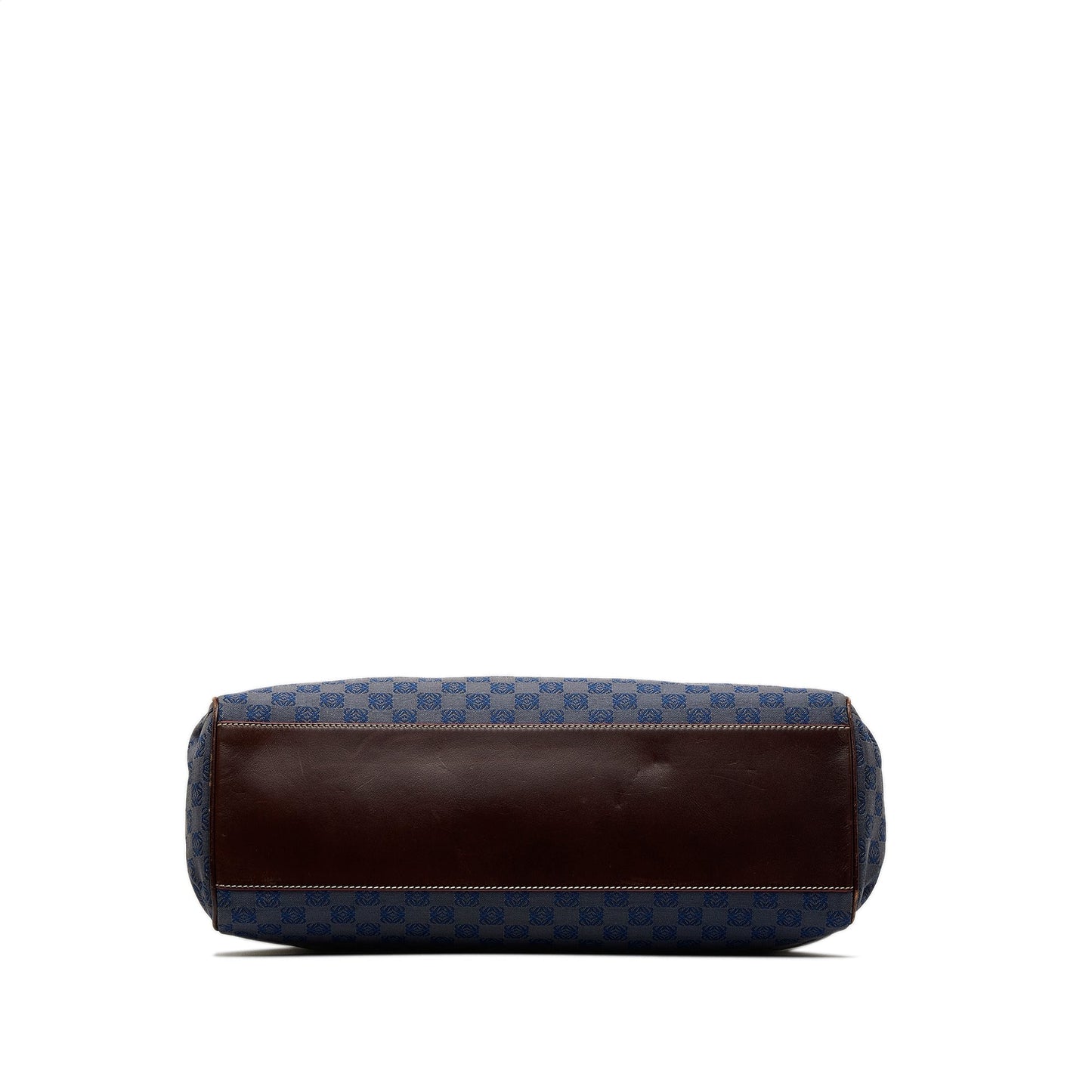 Blue Loewe Anagram Canvas Tote Bag