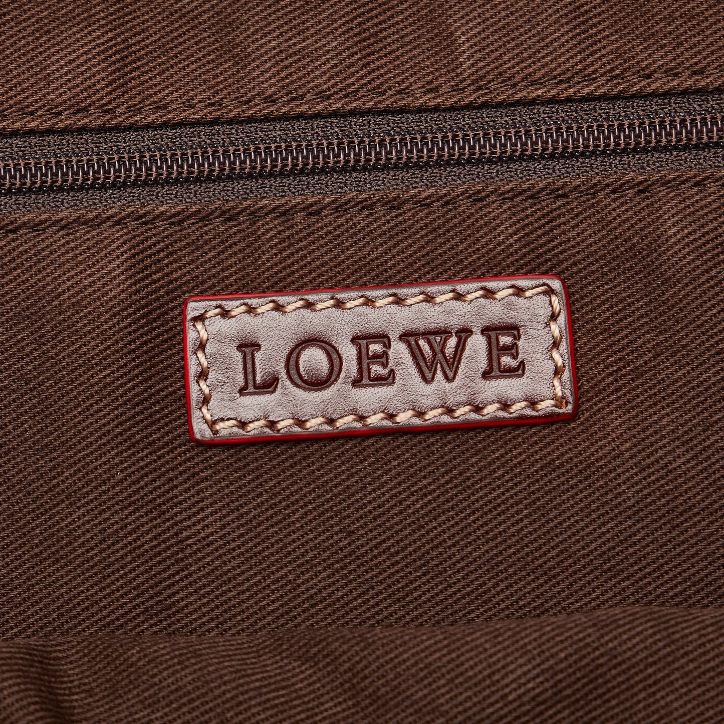 Blue Loewe Anagram Canvas Tote Bag