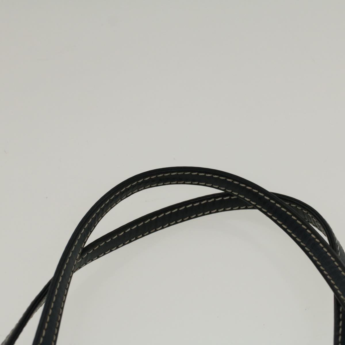 FENDI Zucchino Canvas Mamma Baguette Hand Bag Navy 57794