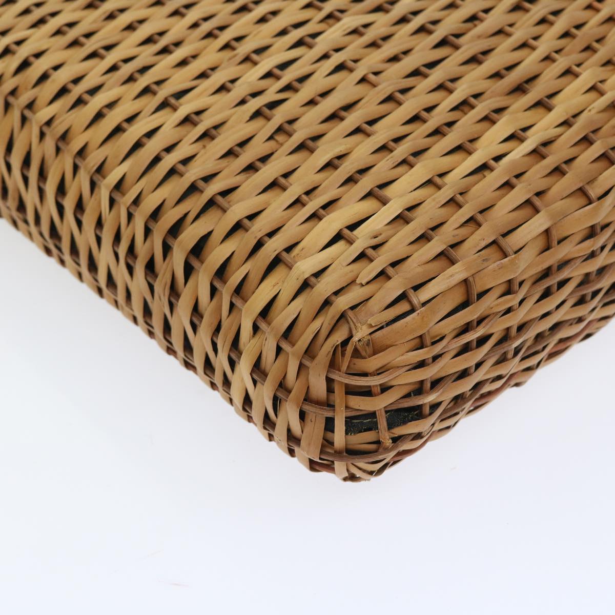 FENDI Hand Bag Wicker Brown 57804