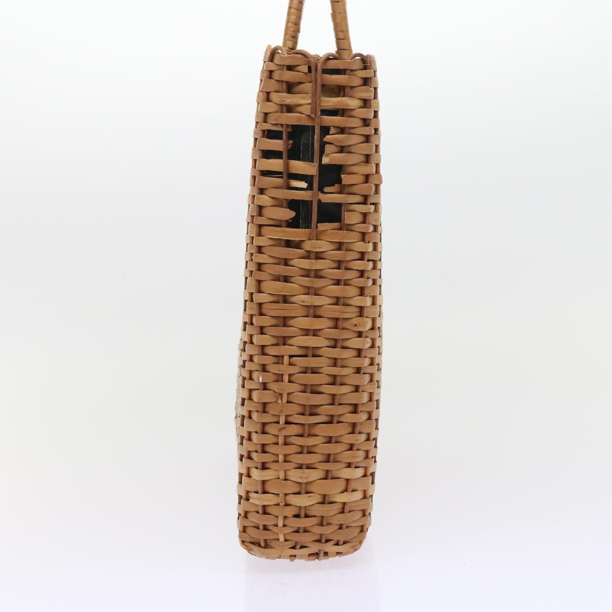FENDI Hand Bag Wicker Brown 57804
