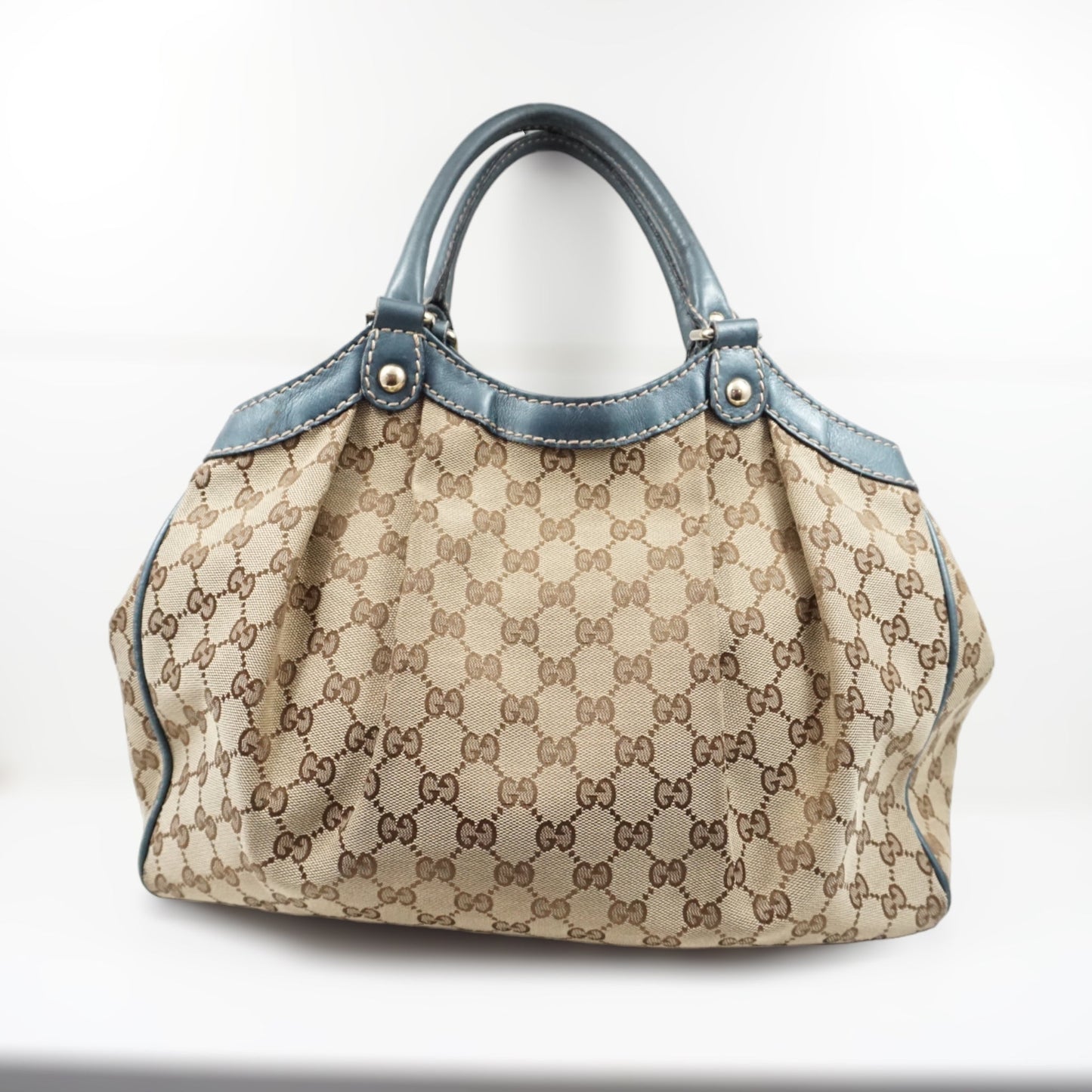 Gucci Skuldertaske BlÃƒÆ’Ã‚Â¥ LÃƒÆ’Ã‚Â¦der