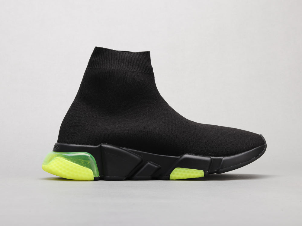 GLM - Bla Socks Air Cushion Black Green Sneaker