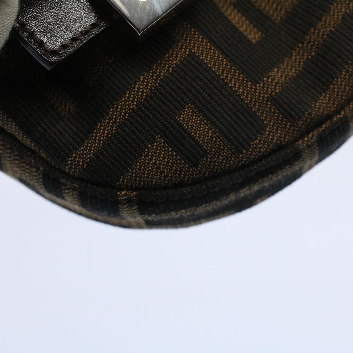 FENDI Zucca Canvas Pouch Black Brown 2305 26673 009 58256