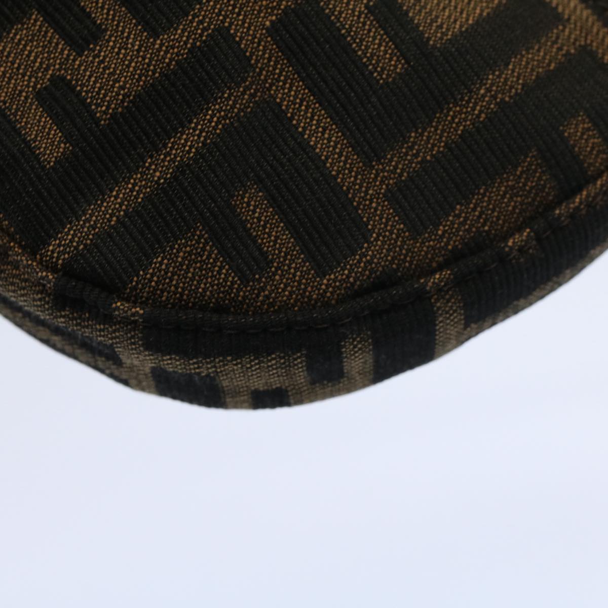 FENDI Zucca Canvas Pouch Black Brown 2305 26673 009 58256