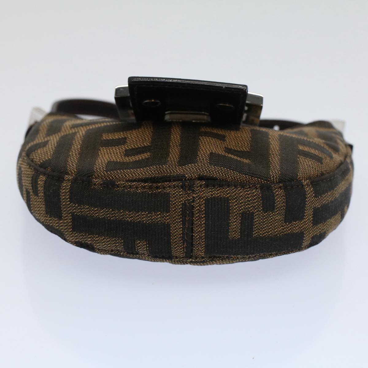 FENDI Zucca Canvas Pouch Black Brown 2305 26673 009 58256