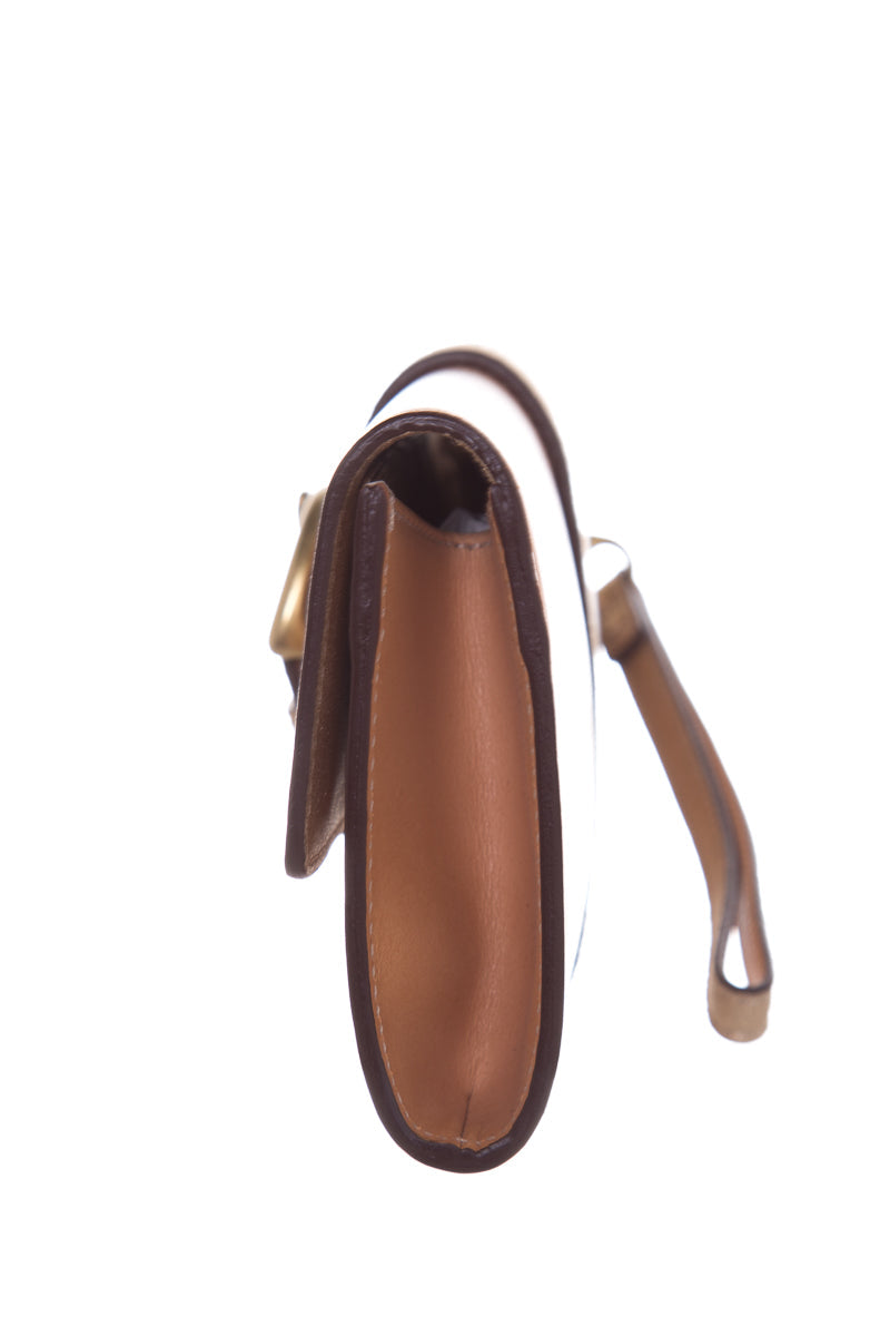 Coach Tan Leather Wristlet